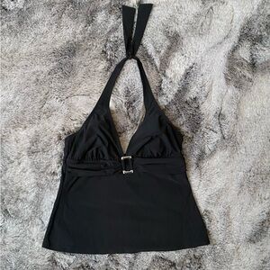 2Bamboo Black Tankini Swimsuit (Top Only).  Size M 34D
